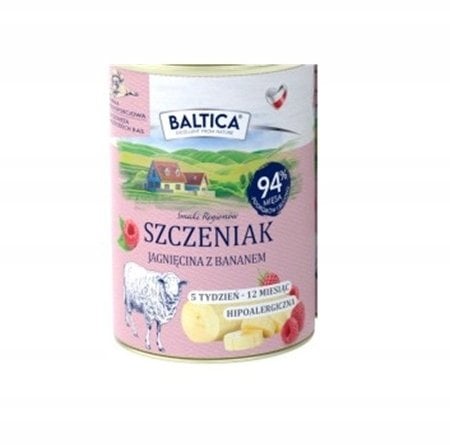 BALTICA SMAKI REGIONÓW Szczeniak Jagnięcina z bananem 400g