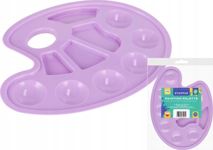 Starpak PALETA DO FARB OWAL PASTEL FIOLET STK PBH 1/20