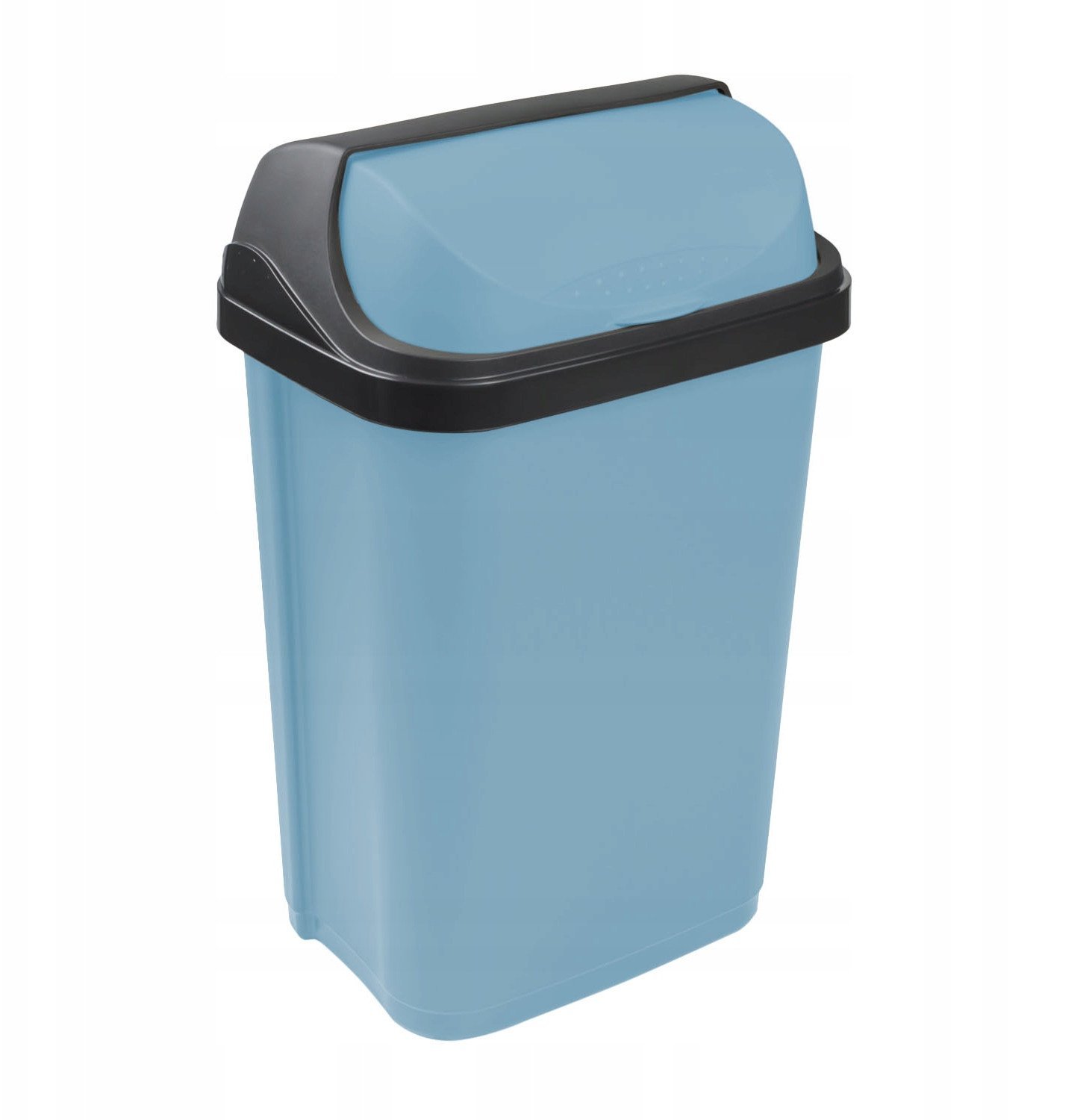 Waste bin with rotating lid 50L Rasmus 39x29 5x67 5cm blue 4052396104677