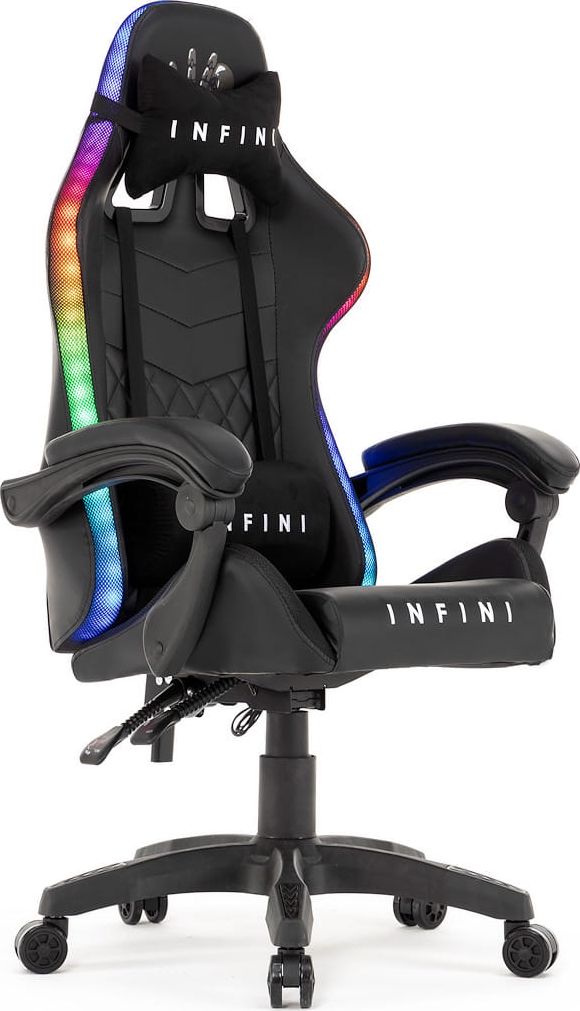 Fotel Marco Game LED RGB czarny