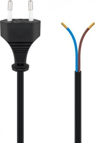 Goobay Przewód przyłączeniowy EURO (C CEE 7/16) 1,5m H03VVH2-F 2x0,75 50085