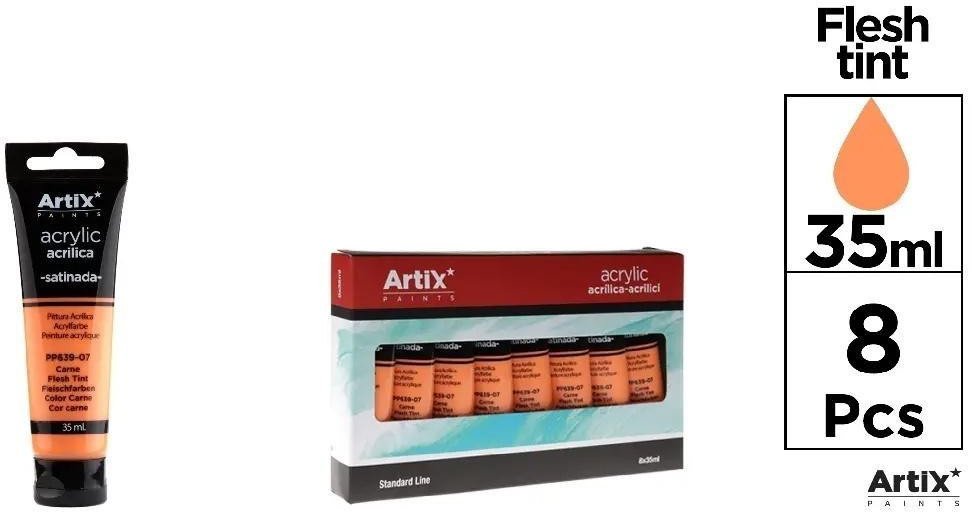 Farba akrylowa cielista 35ml (8szt)