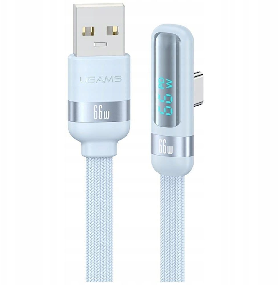 Kabel USAMS US-SJ651 66W USB-A/USB-C 1.2m niebieski