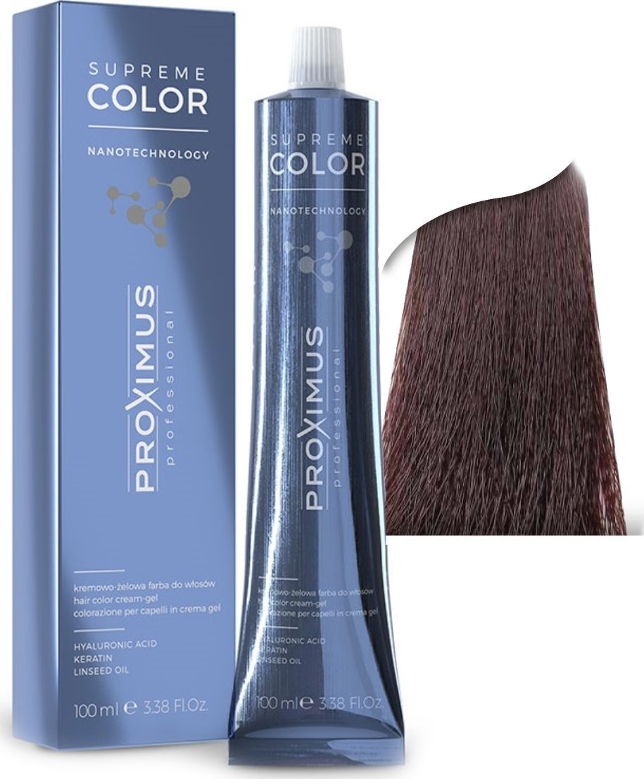Proximus PROXIMUS Farba do włosów SUPREME COLOR NANOTECHNOLOGY - 4,8