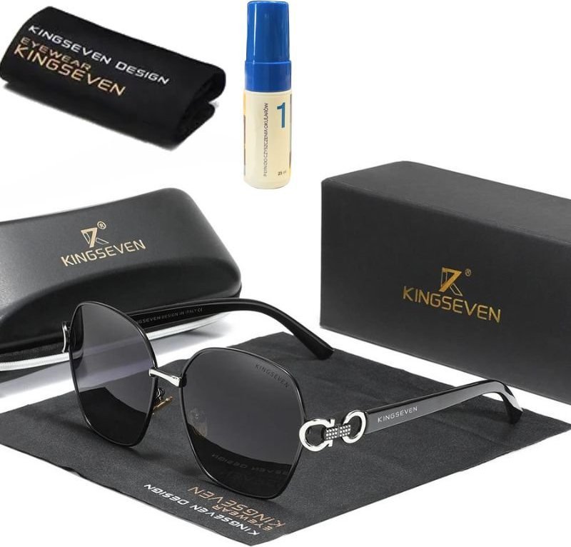 Kingseven Okulary N7898 czarno-srebrne