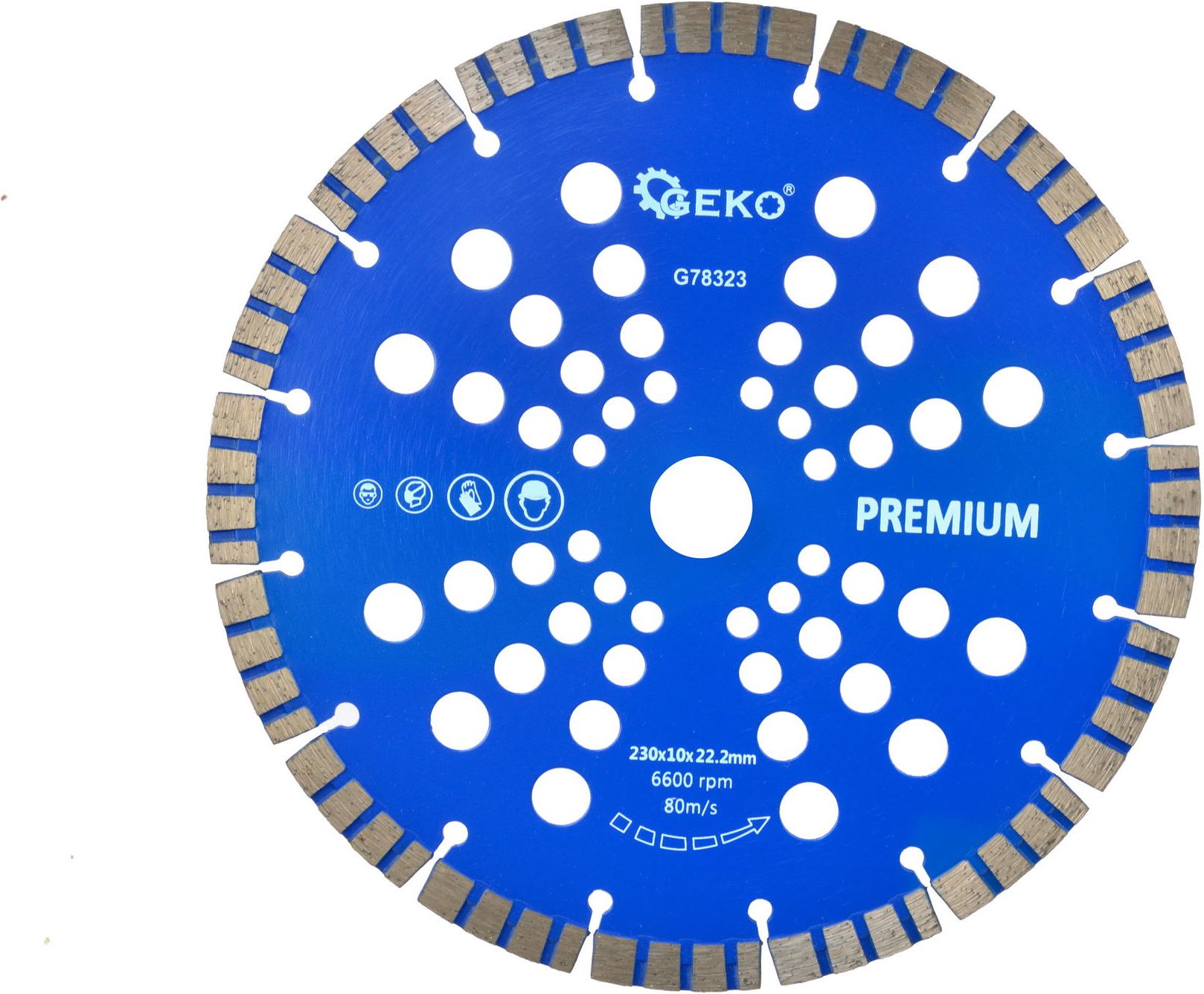 Geko tarcza diamentowa 230x10x22,2mm turbo Premium by laser (G78323)