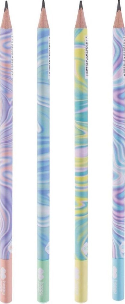 GDD Ołówek trójkątny 2B Pastel (24szt) HAPPY COLOR