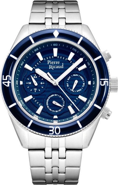 Zegarek Pierre Ricaud Zegarek męski Pierre Ricaud P97248.T115QF srebrny