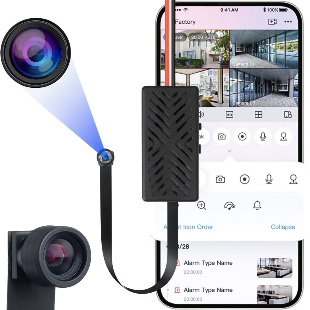 MINI KAMERA WIFI SZPIEGOWSKA UKRYTA ANDROID ZDALNY PODGLĄD CZUJNIK RUCHU