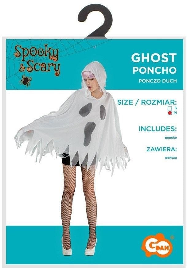 Ponczo dla dorosłych Duch rozm.M