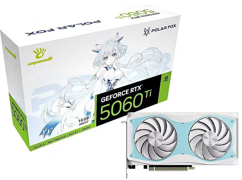RTX 5060 Ti 16GB Manli Polar Fox OC GDDR7