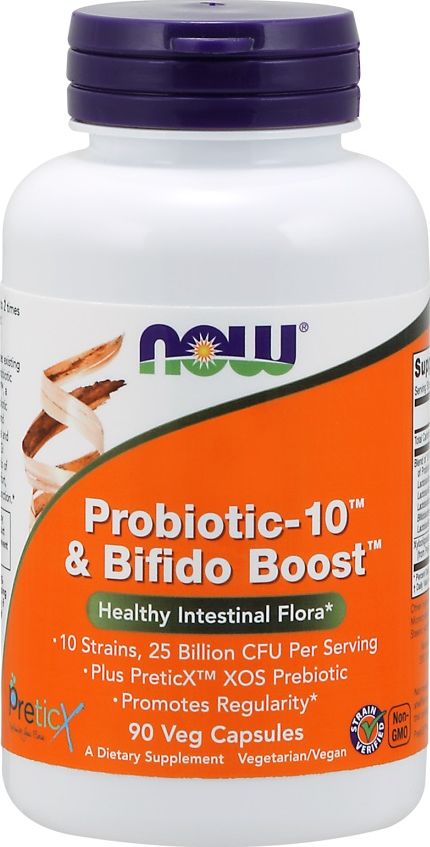 NOW Foods NOW Foods - Probiotic-10 & Bifido Boost, 90 vkaps