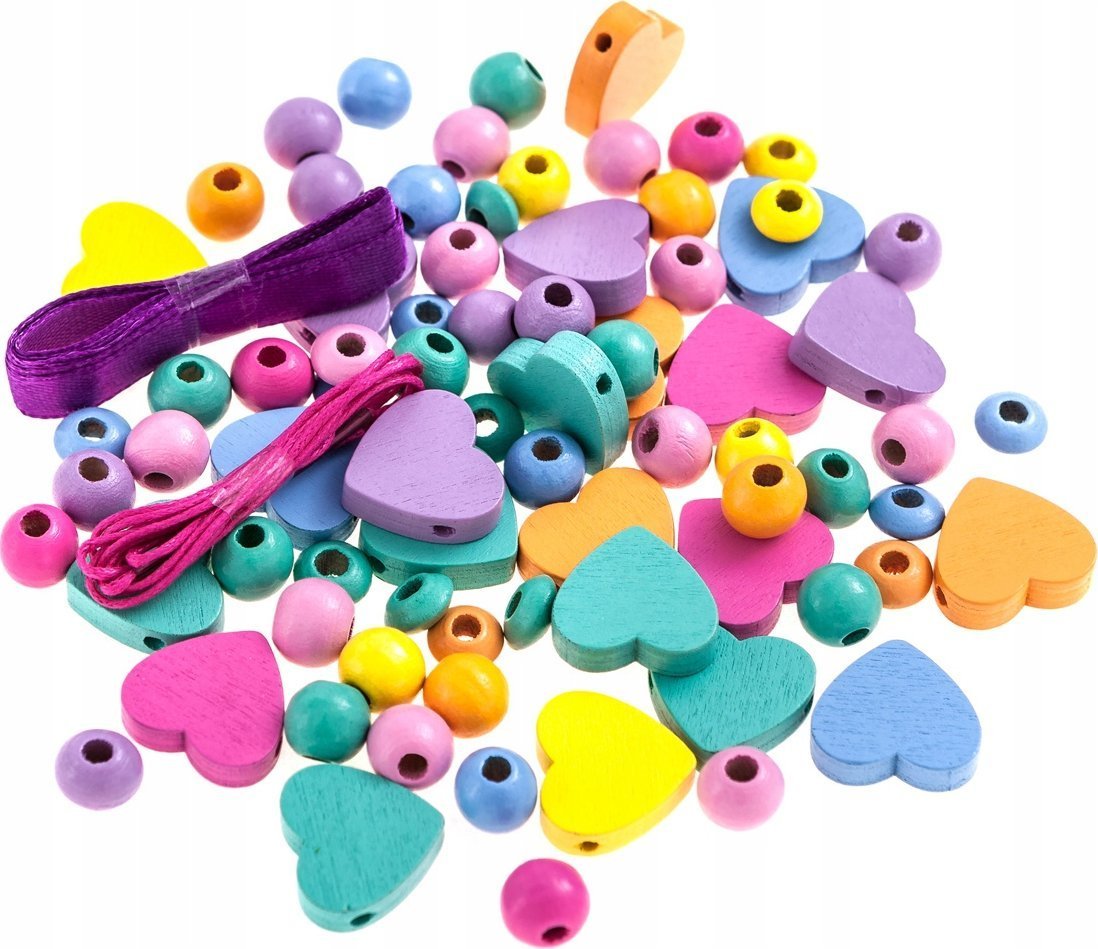 DP Craft Koraliki drewniane w słoiczku 150szt