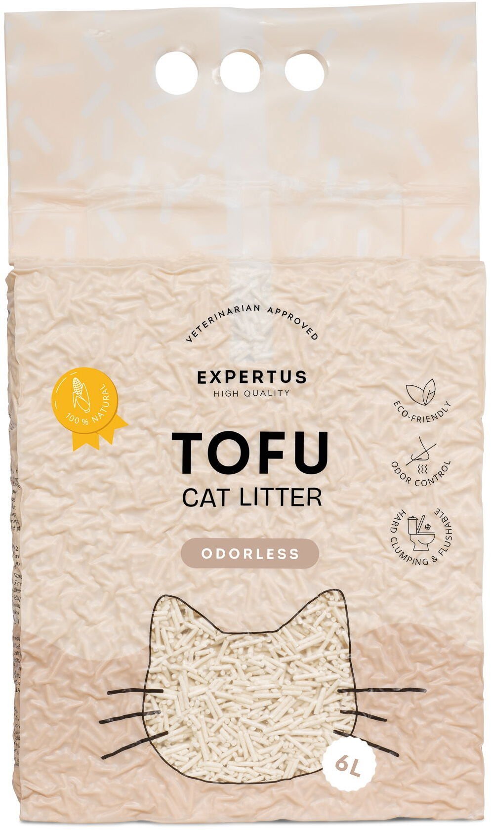 Żwirek dla kota Expertus CAT LITTER TOFU ODORLESS 6 L