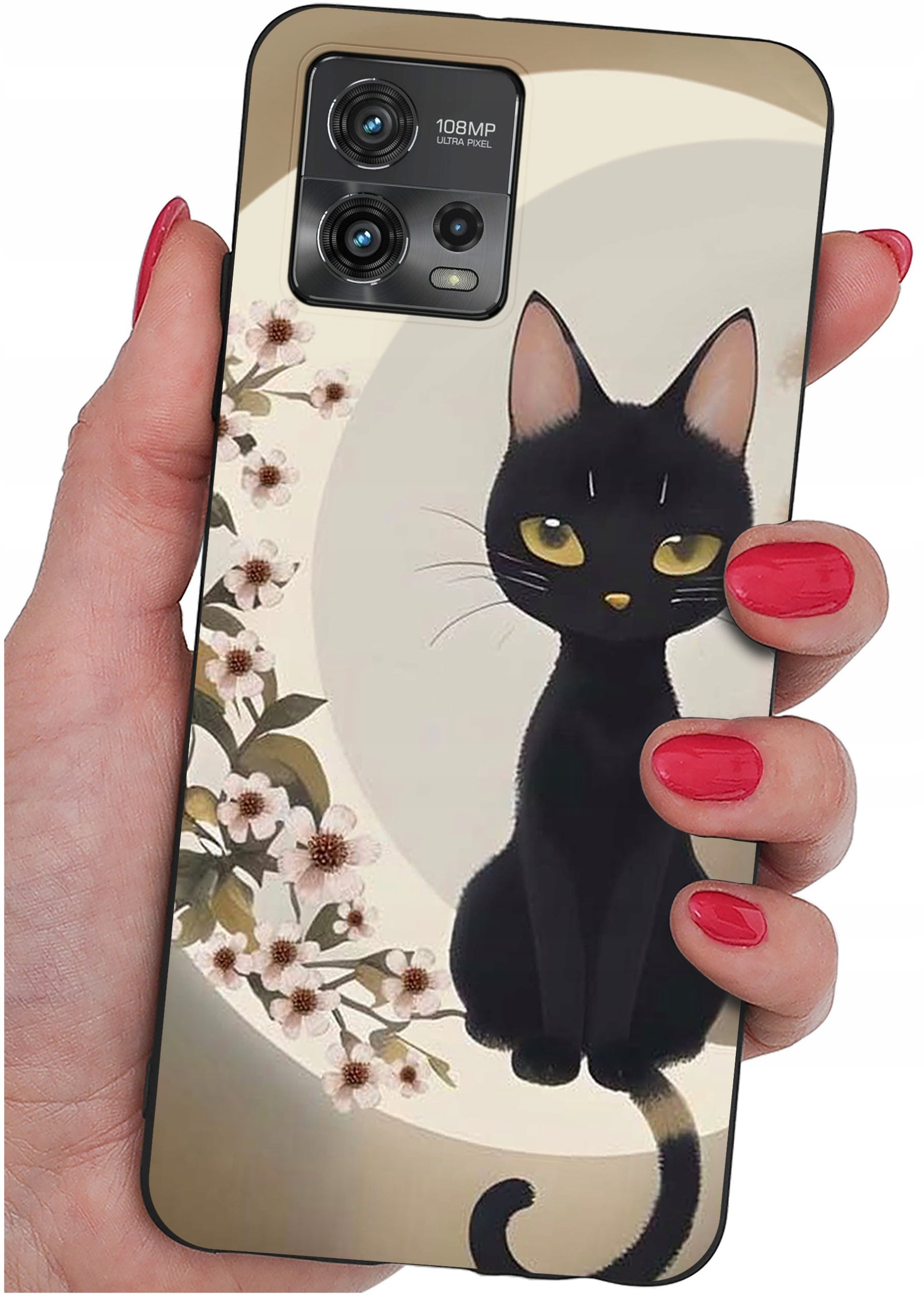 Etui do Motorola Moto G72 WZORY |SILIKONOWE MATT CASE + SZKŁO 9H