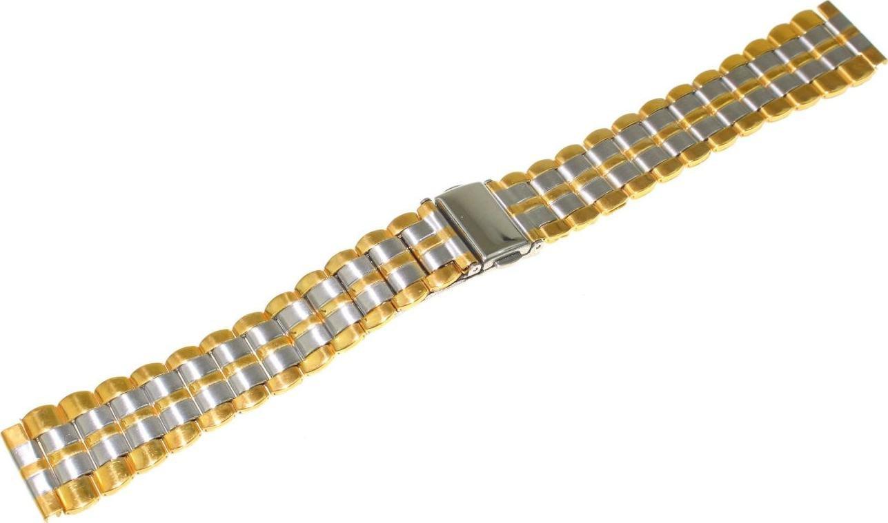 JVD Bransoleta stalowa bicolor do zegarka 18 mm JVD KT 053-18