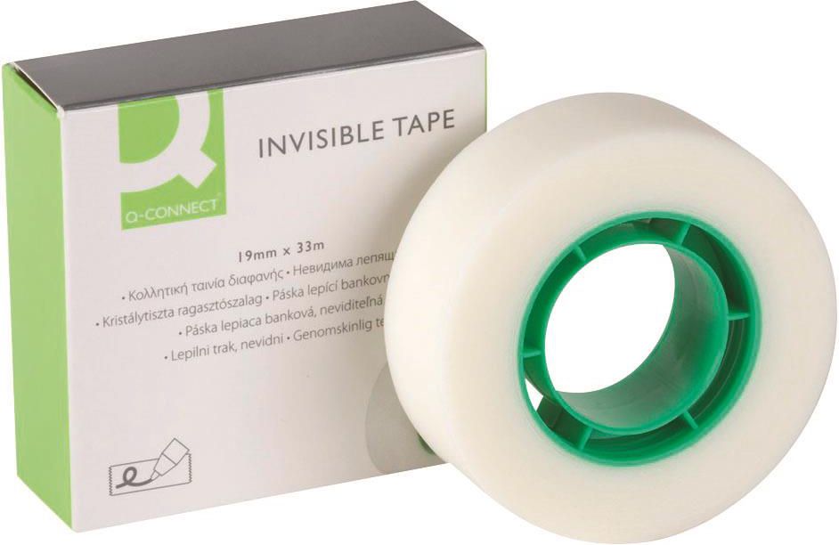 Q-Connect Taśma samoprzylepna matowa, 19mm, 33m - 5705831021648