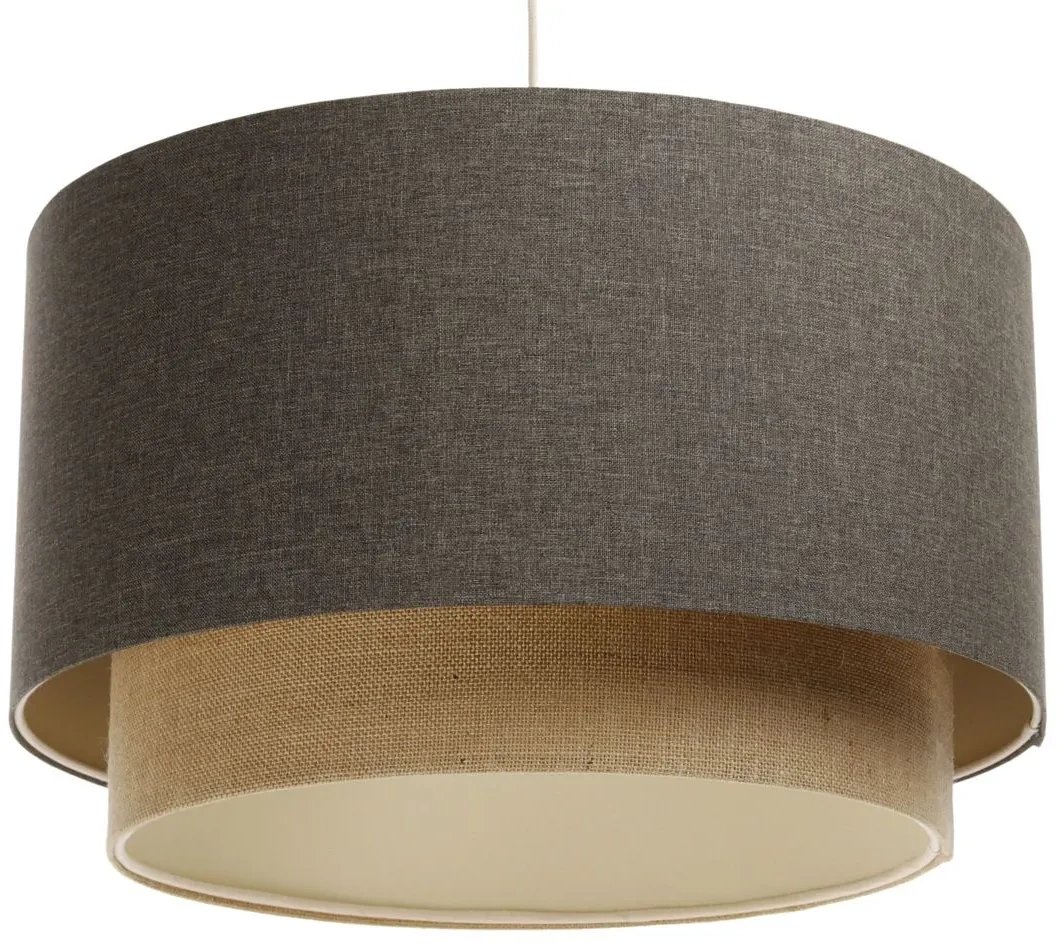 Lampa wisząca ERUTAN DOUBLE 60 szara/beżowa BPS KONCEPT