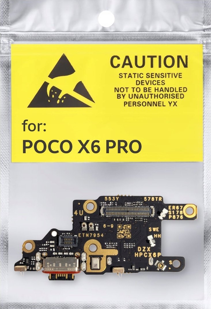 ORYGINAŁ PŁYTKA GNIAZDO ŁADOWANIA USB ZŁĄCZE XIAOMI POCO X6 PRO 2311DRK48G