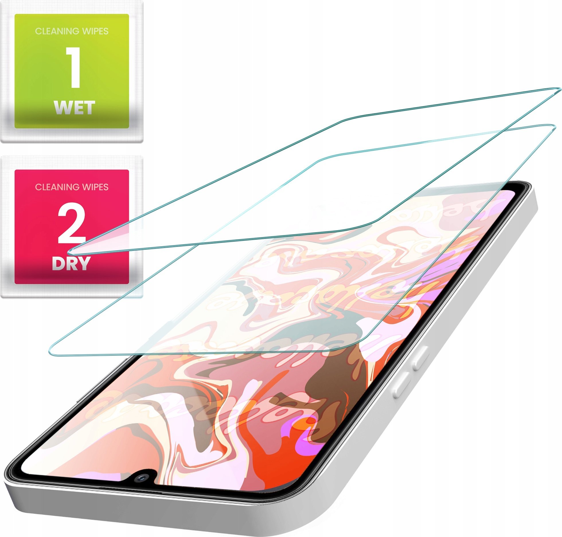 Hello Case 2-PAK Szkło Hartowane do Samsung Galaxy M31s /A50s (szybka 9H,płaskie 2.5D)