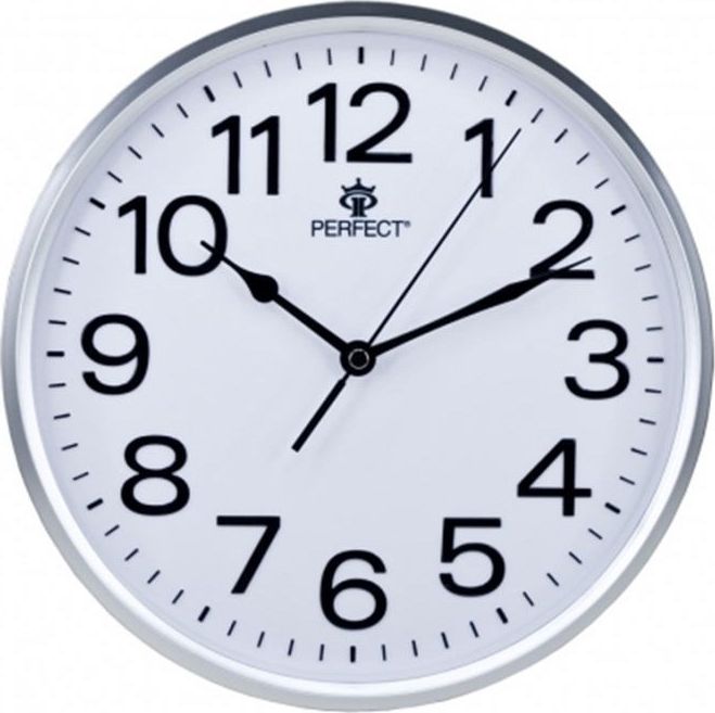 Perfect Zegar ścienny Perfect GWL683 Silver 25,5 cm uniwersalny