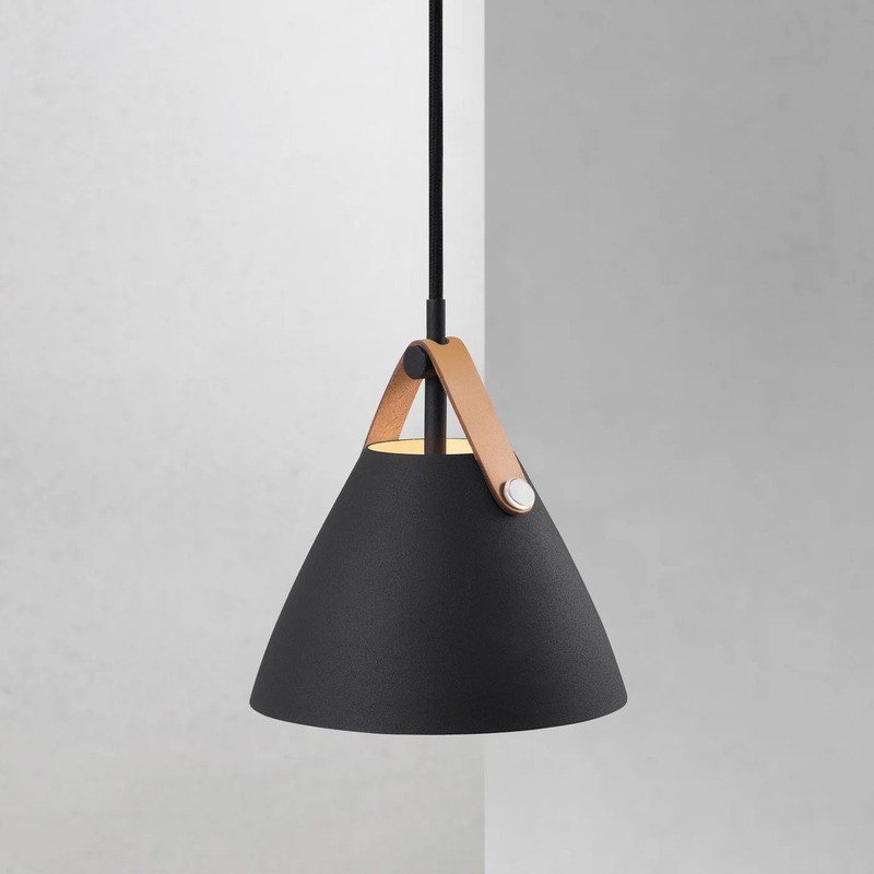 Lampa wisząca Nordlux Skandynawska lampa wisząca Strap 84303003 Nordlux czarna