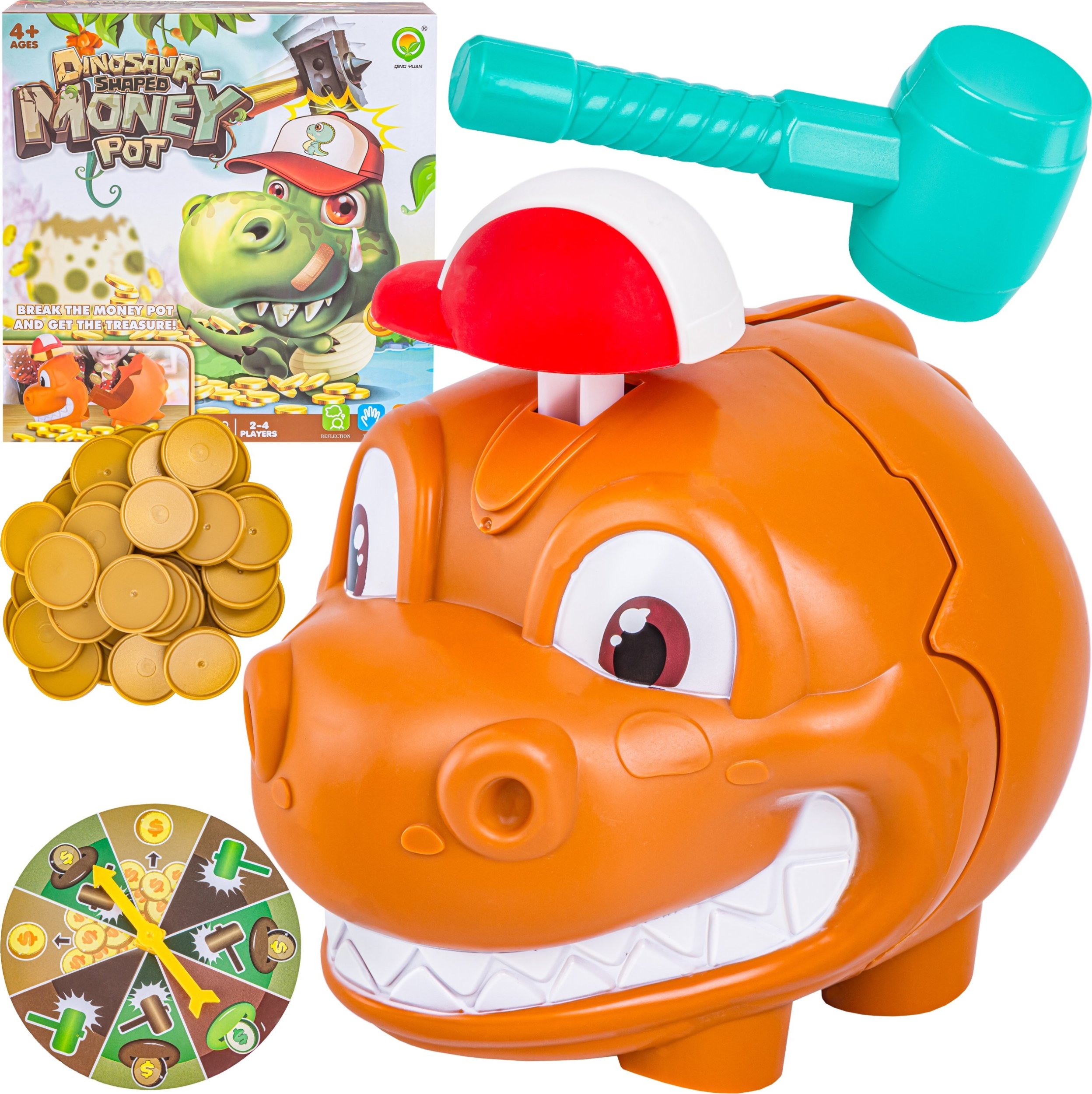 Skarbonka, Wybuchowy Dinozaur, Zabawna Gra Rodzinna, Rozbij Dinozaura