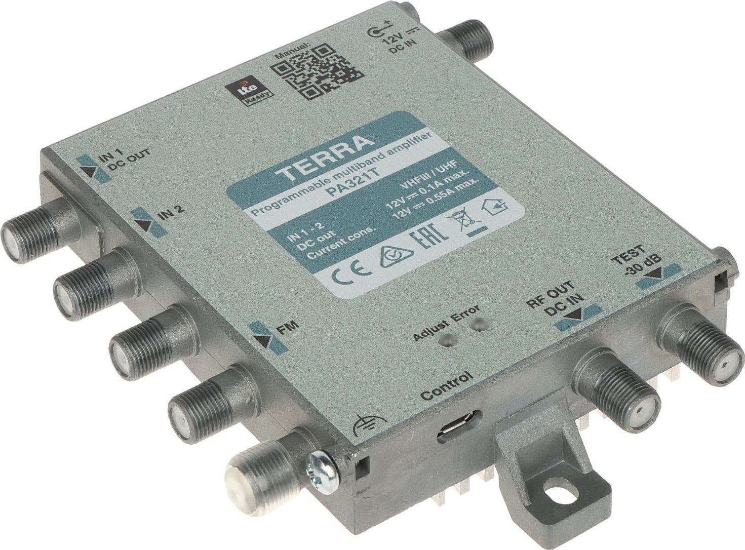 Terra Programowalny wzmacniacz wielozakresowy (PA-321TP)