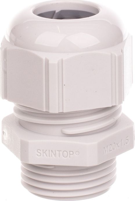 LAPP Dławnica kablowa poliamidowa M20 IP68 SKINTOP STR-M 20x1,5 jasnoszara 53111520
