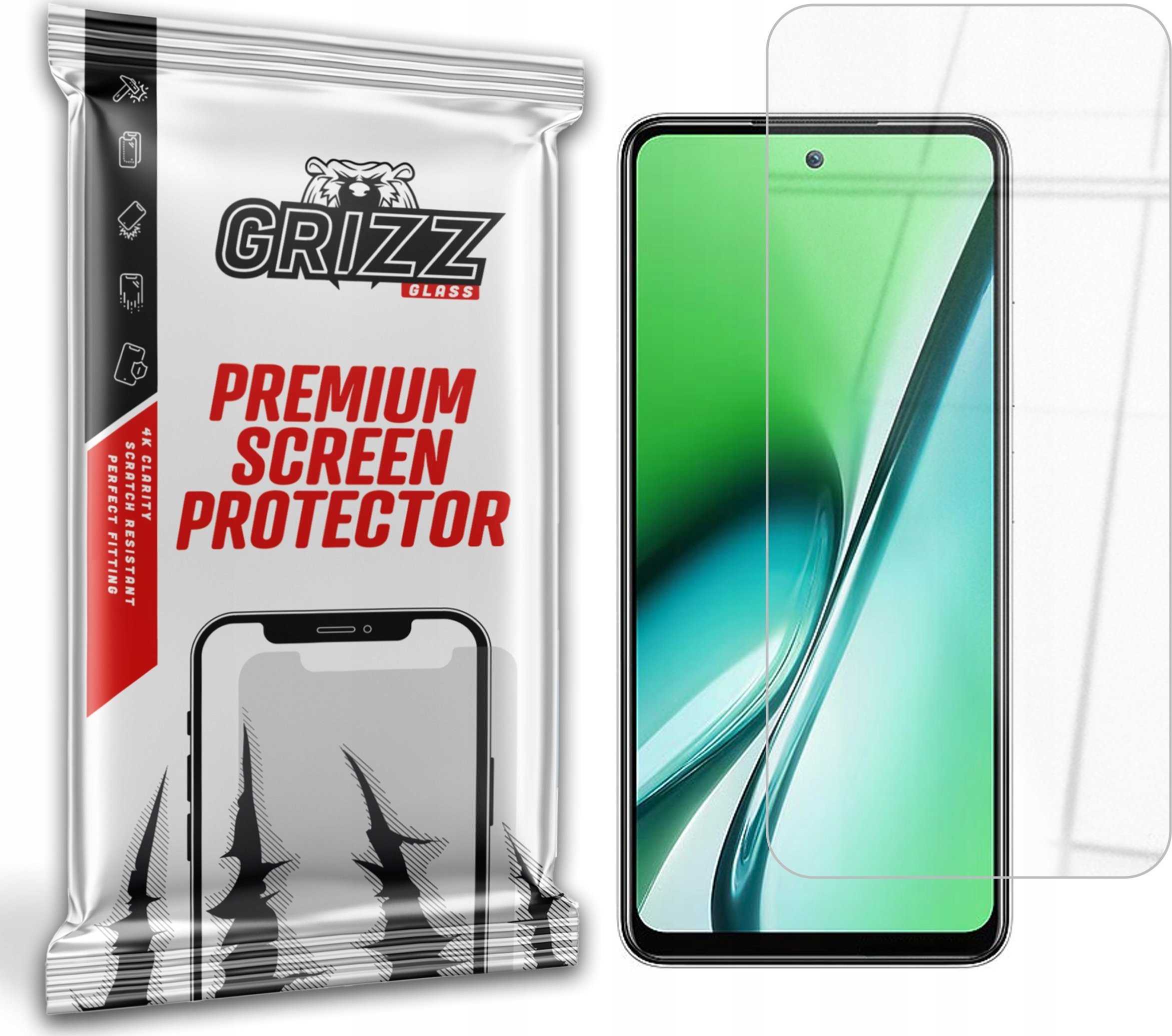 GrizzGlass Szkło hybrydowe GrizzGlass HybridGlass do Itel RS4