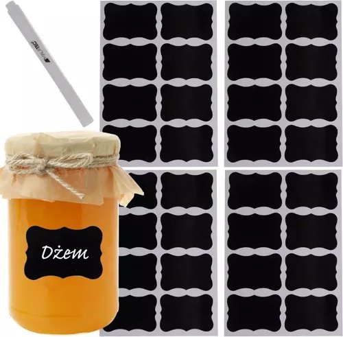 Malatec Etykiety samoprzylepne + pisak 21643