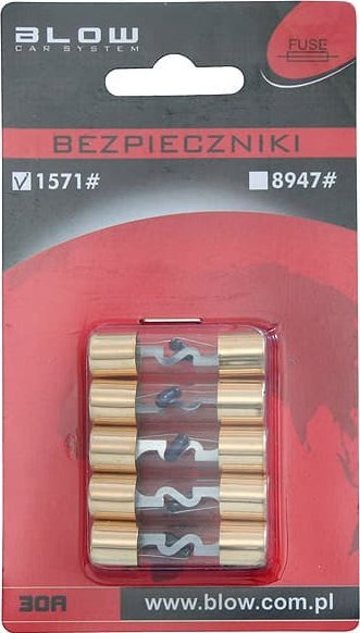 Blow 1571# Sam.bezpiecz.szkl.30a blister 5szt