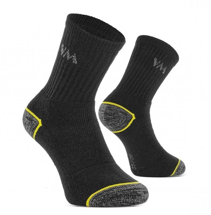 Skarpety bawełniano-poliestrowe VM FOOTWEAR, rozm. 35-38, 3 pary, czarno-szare