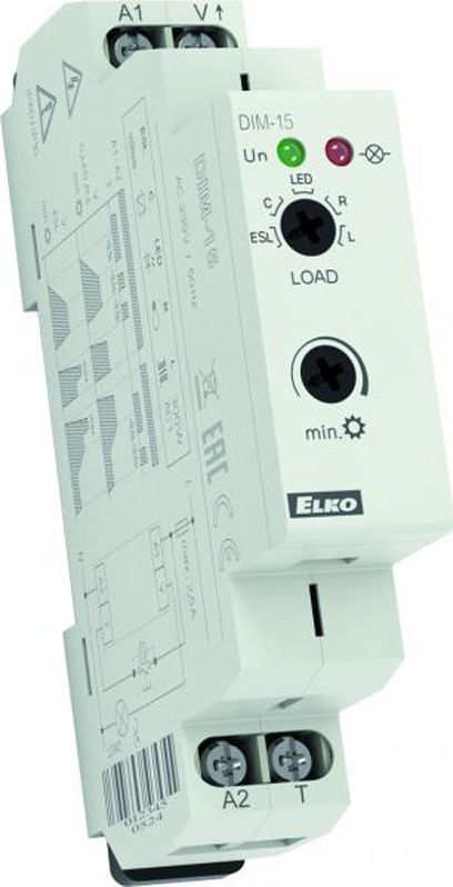 ELKO EP Ściemniacz sterowany doWszystkich rodzajów oświetlenia DIM-15, ELKO EP, ELK-8595188140690.