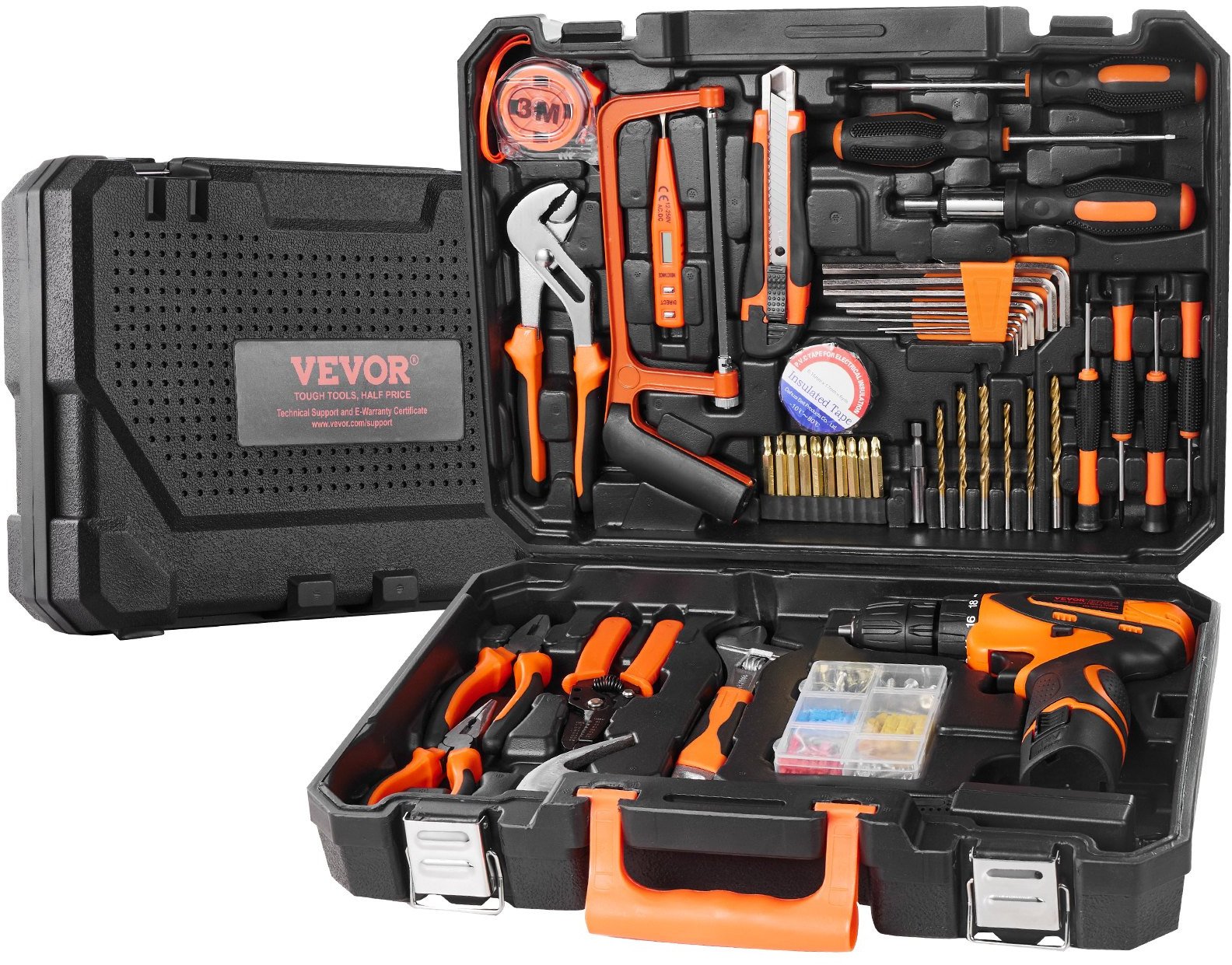 Zestaw Narzędzi 146-częściowy Walizka z Wkrętarką Akumulatorową