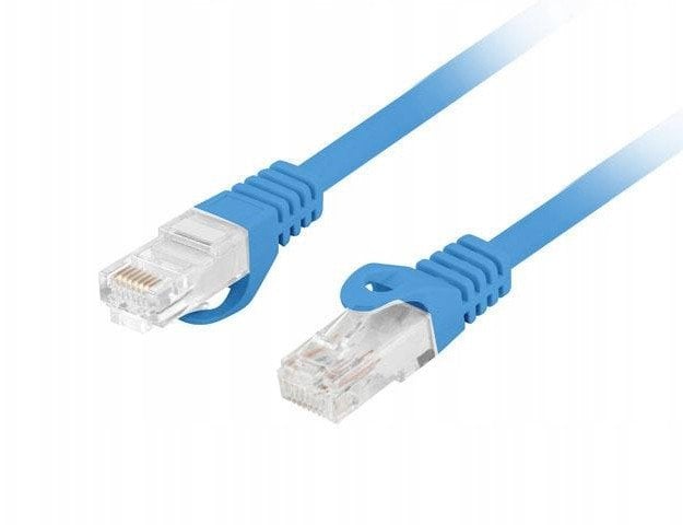 PATCHCORD KAT.6 UTP LSZH CU 1M NIEBIESKI FLUKE PASSED LANBERG