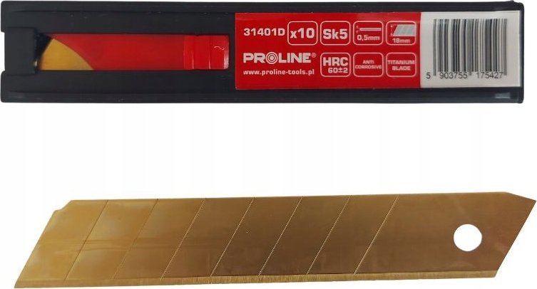 Pro-Line OSTRZE WYMIENNE 18*0,5MM SK5 SZT.10 TYTANOWE DISPLAY PROLINE