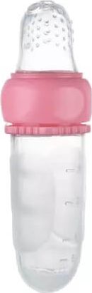 Canpol Tubka silikonowa do podawania musu i owoców różowa 6m+ Canpol Babies