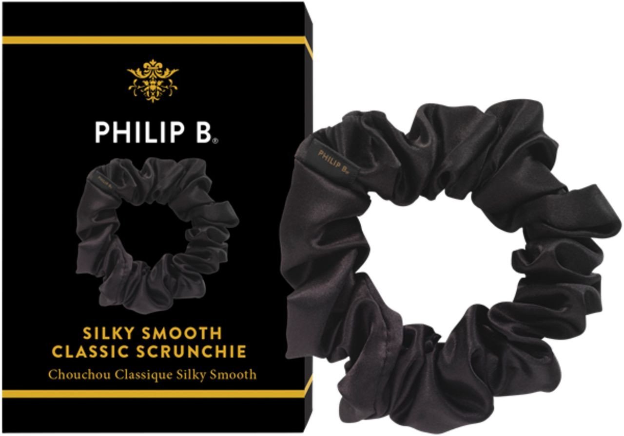 Philip B - Classic Black Scrunchie