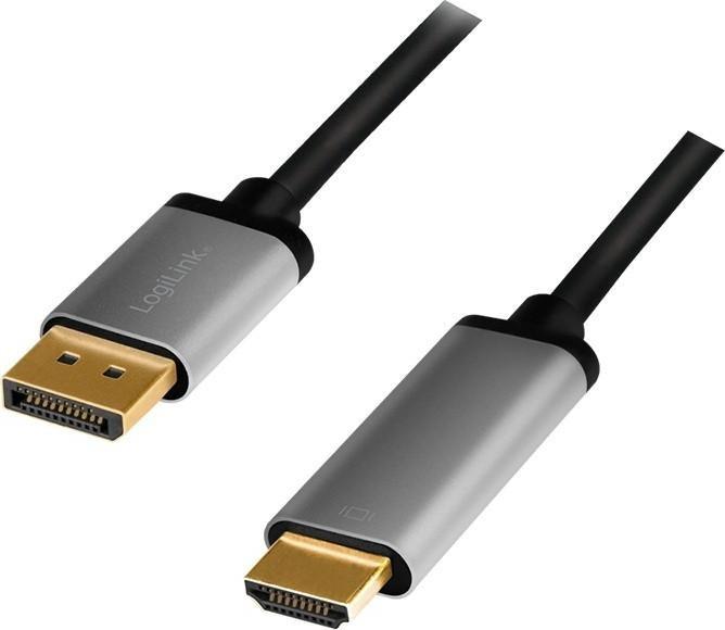 Kabel LogiLink DisplayPort - HDMI 2m czarny (1_812820)