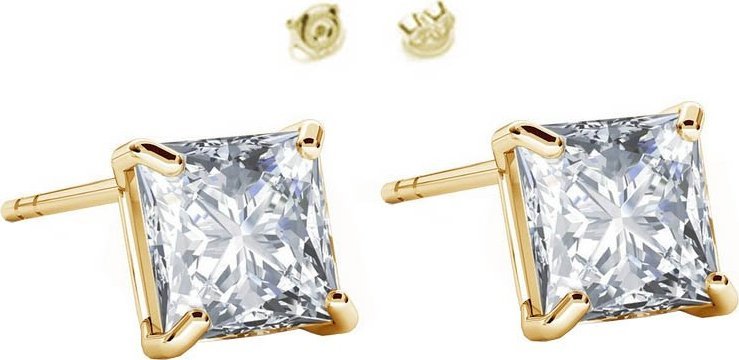 Radziszewska Jewellery Kolczyki Pozłacane z Cyrkoniami