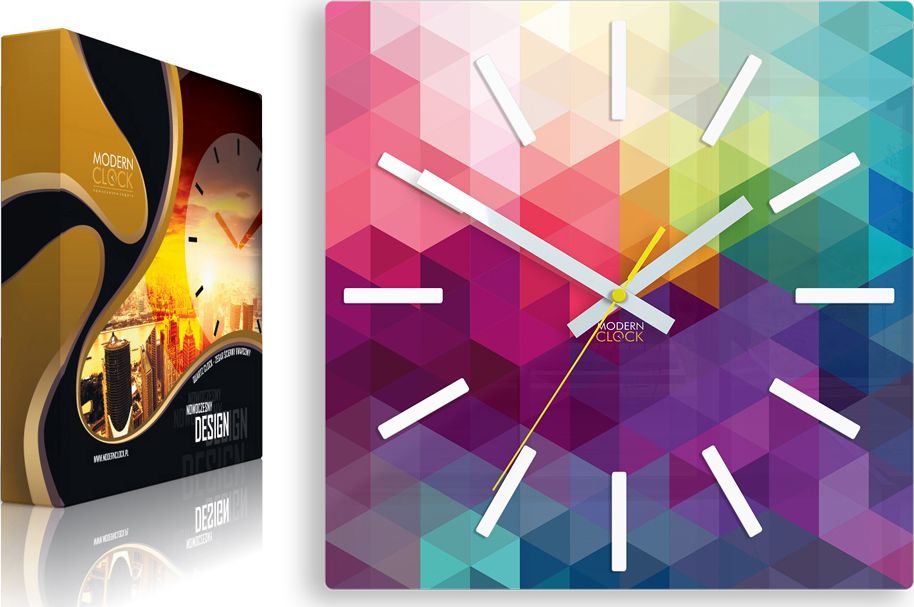 ModernClock Zegar ścienny ESPRESSIO ULTRA CICHY SUPER DESIGN