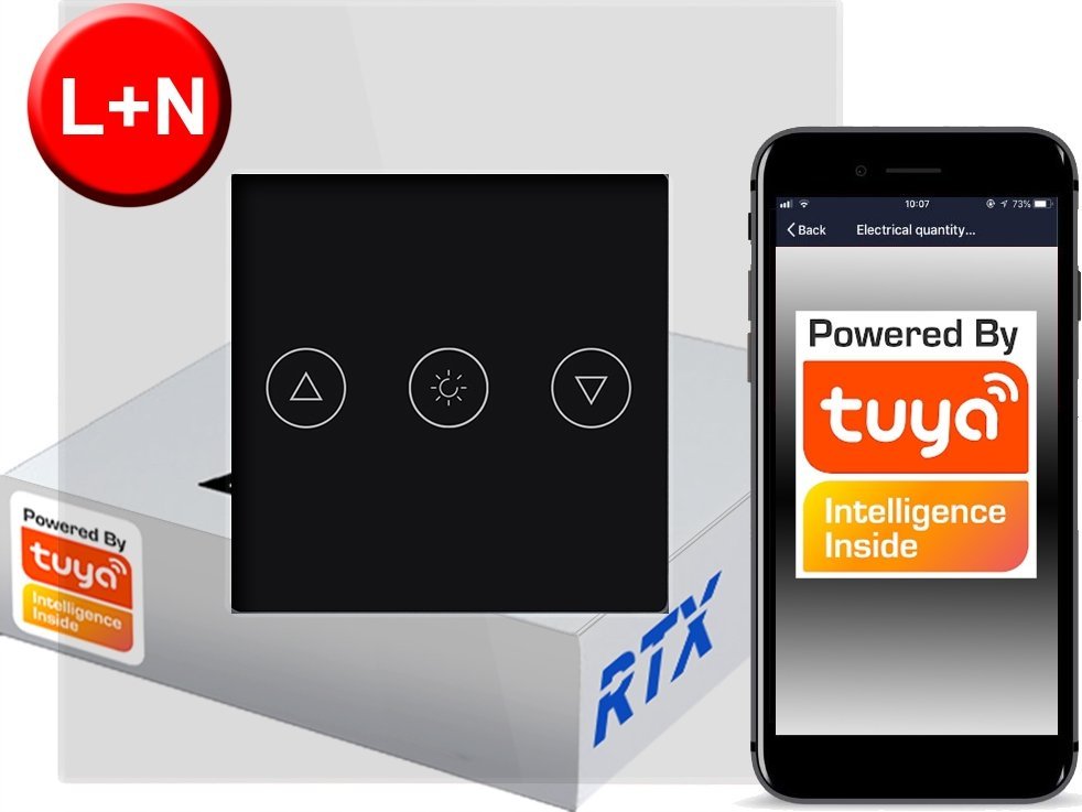 Ściemniacz Dotykowy 1obw. Cz. ZigBee TUYA RTX SH#