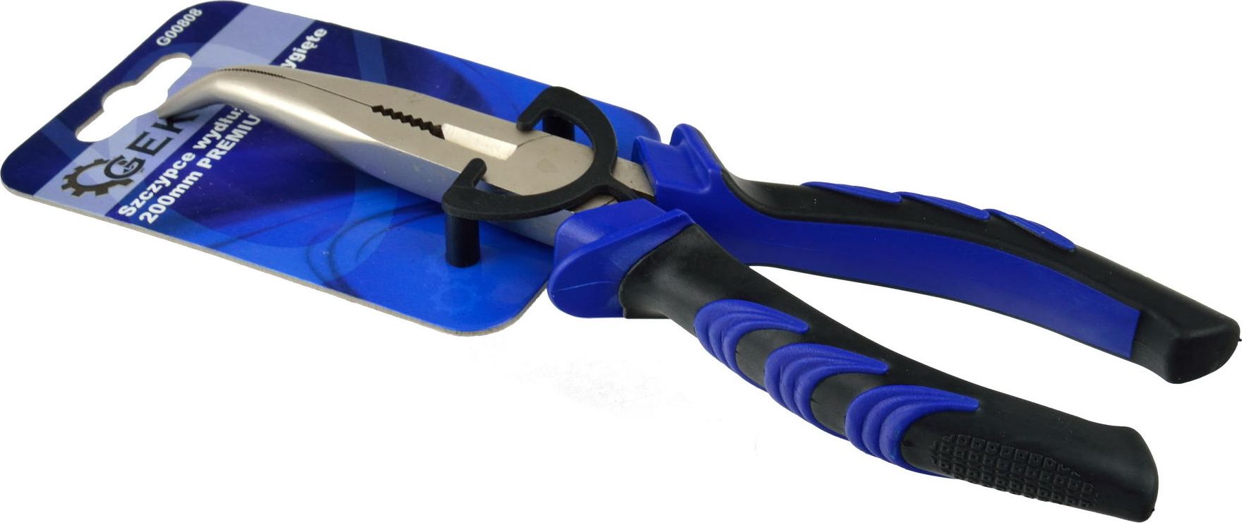 Geko szczypce wydłużone wygięte 200mm premium (G00808)
