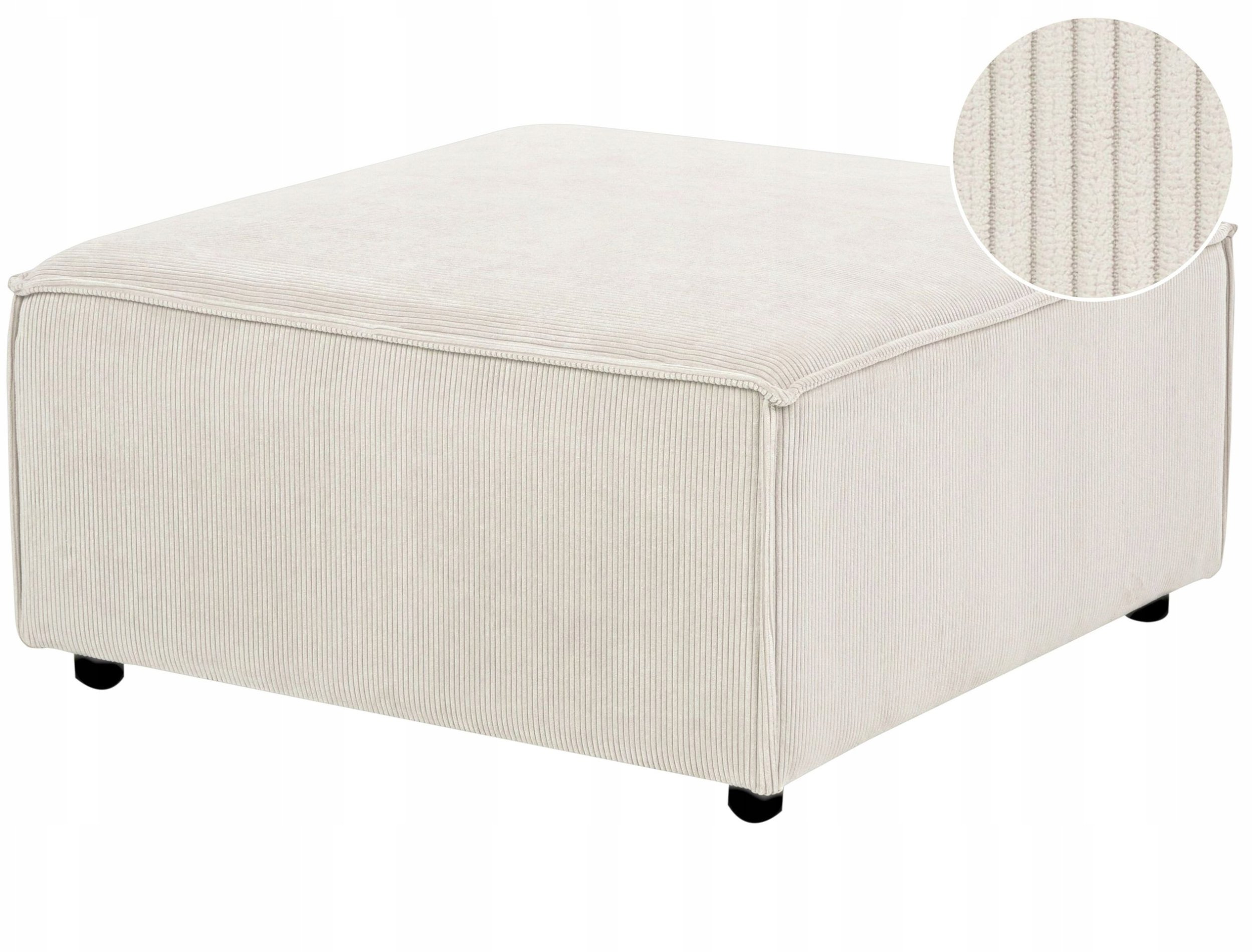 Otomana ARDAL Sztruks Złamana biel