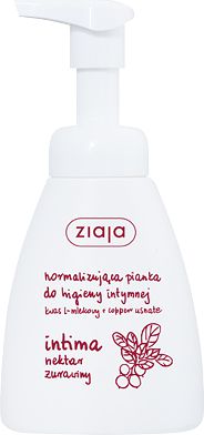 Ziaja Intima Nektar żurawiny Normalizująca pianka do higieny intymnej 250ml