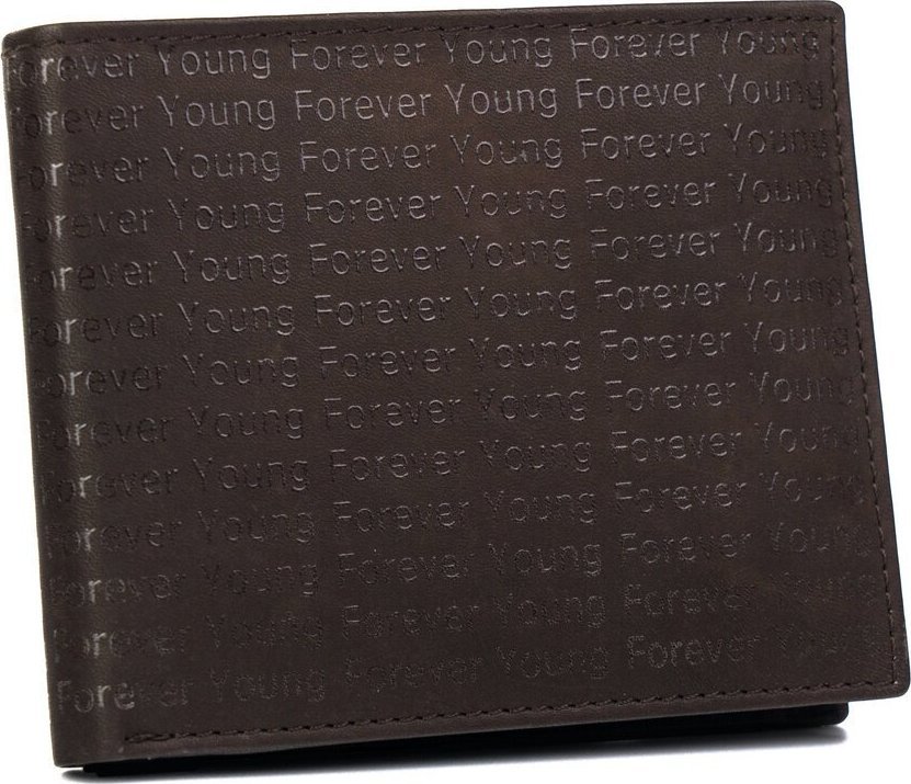 Forever Young Skórzany portfel zdobiony monogramem - Forever Young NoSize