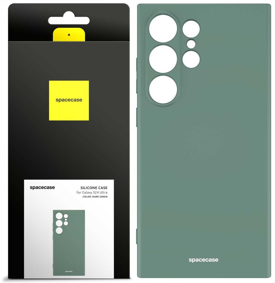 SpaceCase Etui Silicone Case Galaxy S24 Ultra dark green standard