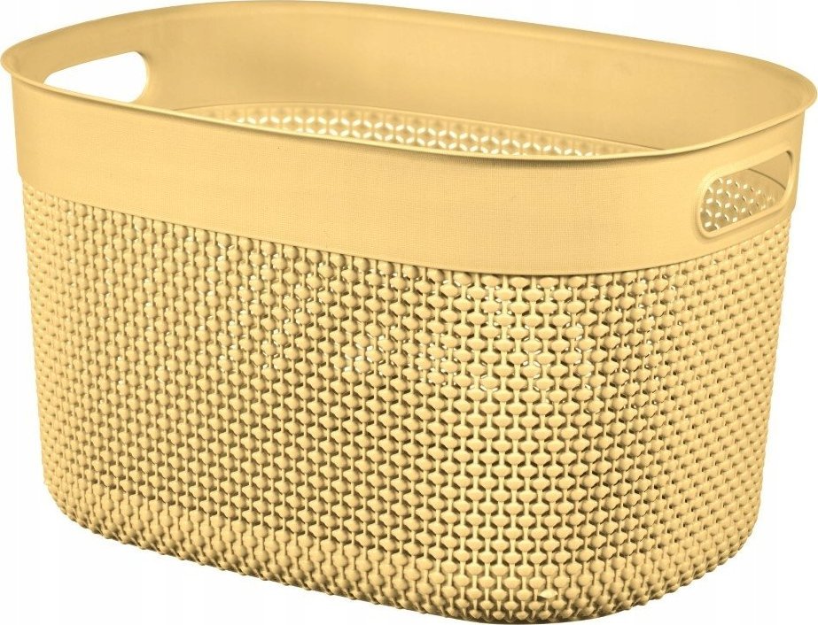 Kadax Curver Pudełko Koszyk 18L Pojemnik Żółty Eko