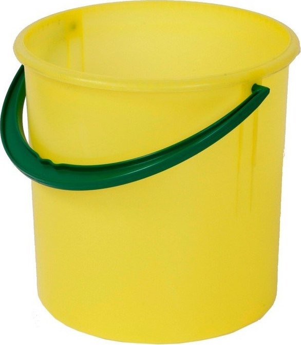 Artech Okrągły pojemnik plastikowy bez pokrywy 10l (Kolor: żółty)